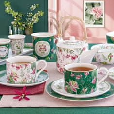 Easy Life Set desertni krožnik Botanic Chic 16cm / 4 kos / porcelan