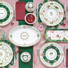 Easy Life Set desertni krožnik Botanic Chic 16cm / 4 kos / porcelan