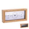 Namizna ura termometer, higrometer 27x5xh13cm / več barv / les, plastika