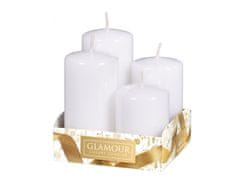 eoshop Adventne sveče GRADED lakiran d4x6/7/8/9cm 4ks