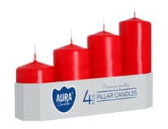 eoshop Adventne sveče GRADED mat d5x7,9,11,13cm 4ks