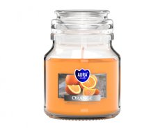eoshop Sveča v kozarcu ORANŽNA dišeča 120g