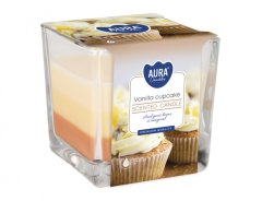 eoshop Sveča v kozarcu MAVRICA VANILIJA CUPCAKE dišeč 170g