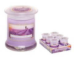 eoshop Sveča v kozarcu SIVKA - POLJE 260g