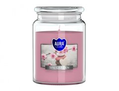 eoshop Sveča v kozarcu SPA VRT dišeč 500g