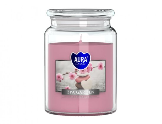 eoshop Sveča v kozarcu SPA VRT dišeč 500g