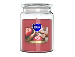 eoshop Sveča v kozarcu JABOLKO-CIMET 500g