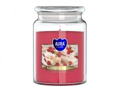 eoshop Sveča v kozarcu MALINA DESERTA dišeča 500g