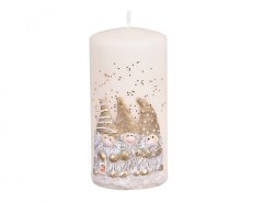 eoshop Sveča ŠKRATKI VALJ Božič d7x14cm