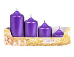 eoshop Adventne sveče GRADED kovinski d4,5x5/7/9/11cm 4ks