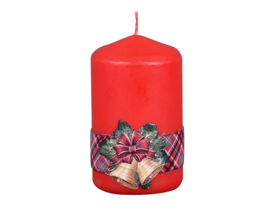 eoshop Sveča BELL VKLOPLJENO ŠERPA VALJ Božič d6x10cm