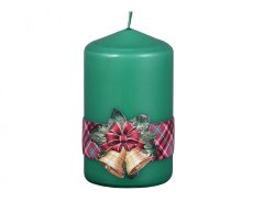 eoshop Sveča BELL VKLOPLJENO ŠERPA VALJ Božič d6x10cm