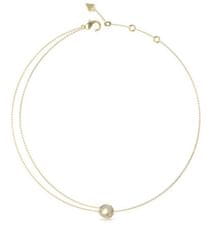 Guess Elegantna pozlačena ogrlica Blooming Summer JUBN05223JWYGT/U