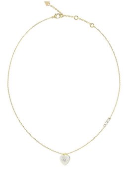 Guess Čudovita pozlačena ogrlica Guess Amore JUBN05052JWYGWHT/U
