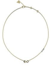 Guess Ženska pozlačena ogrlica z neskončnostjo Endless Dream JUBN03400JWYGT/U