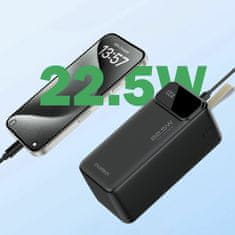 Choetech prenosna baterija 50.000mAh 22,5W PowerBank črna B732