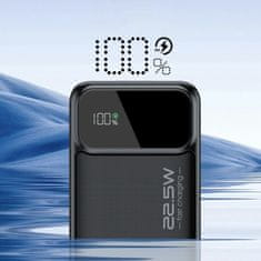 Choetech prenosna baterija 50.000mAh 22,5W PowerBank črna B732