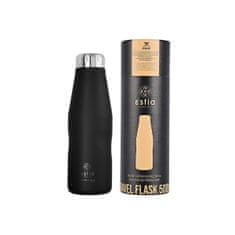 ESTIA HOME ART Estia Midnight Black izolirana potovalna steklenica, 500ml, črna