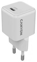 Canyon CU20C hišni polnilec, 20 W, GaN, PD, bel (CNS-CUW20C)