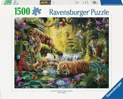 Ravensburger sestavljanka, Tigri ob vodi, 1500/1