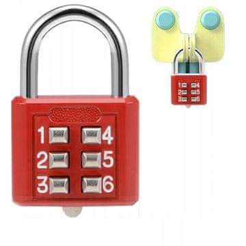 Korbi Šifrirana ključavnica za kovček, kodna ključavnica, K4.