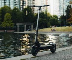 MS ENERGY ENERGY URBAN X električni skiro, 10", 2x 300W, 60km, vzmetenje, LCD zaslon, LED osvetlitev, APP, srebrn (Titanium Steel)