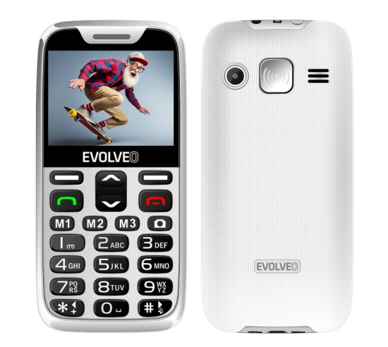 Evolveo Easyphone XR telefon na tipke za starejše - bel