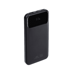 RivaCase Prenosna baterija/powerbank VA2211 10.000 mAh 22,5W, z LCD ekranom in 3x podatkovni kabli (Type-C, Lightning, USB-A) - za vse telefone in tablice