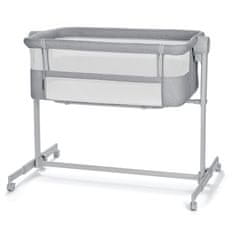 Kinderkraft Otroška posteljica NESTE UP 2 2-v-1, svetlo siva