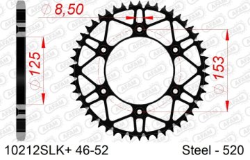 shumee AFAM POGONSKI ZOBNIK ZADNJI MOTO JEKLO (SUPER LAHKA ČRN)