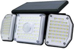 ENTAC 991269 Reflektor solarni s senzorjem 3 paneli 2W 354lm 6400K
