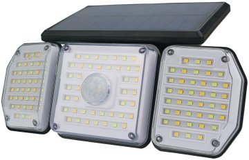 ENTAC 991283 Reflektor solarni s senzorjem in daljincem 3 paneli 2.3W