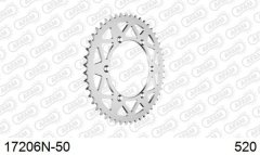 shumee AFAM ZADNJI POGONSKI ZOBNIK MOTO ALUMINIJ ANODIZIRANI SREBRN