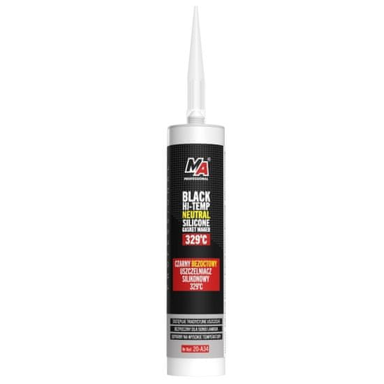 shumee TESNILNA MASA ZA AVTO (SILIKON) 290G ČRNE OBSTOJNOSTI DO 329°C V TUBI / MA PROFESSIONAL