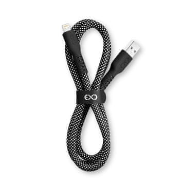 shumee EXC USB-A-LIGHTNING IMMORTAL POLNILNI KABEL 0,9 M ČRNEGA RAZMERJA