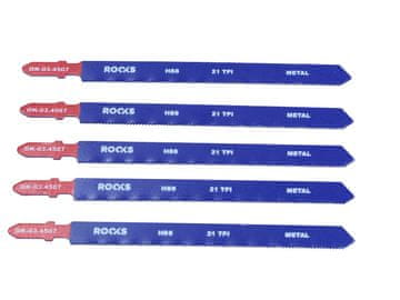 shumee ROOKS HSS REZILO ZA VBOJNO ŽAGO, TIP T, JEKLO, 21 TPI X 130 MM, 5 KOSOV