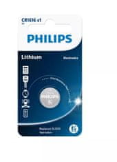 shumee PHILIPS BATERIJA CR1616 3,0 V (16,0 x 1,6) LITIJEVA V BLISTERJU, 1 KOS. (CENA NA KOS/PRODAJA V KOLIČINAH PO 10 KOSOV)