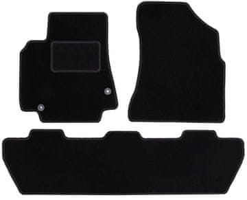 shumee Črni velur tepihi za: Citroen Berlingo II kombivan, multispace, 5-sedežnik (2008-2018)