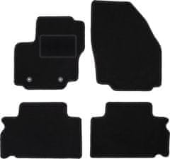 shumee Črne velur preproge za: Ford S-MAX MK1 enoprostorec (2006-2011)