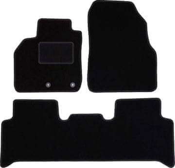 shumee Črne velurne avtotepihe za: Renault Scenic II enoprostorec (2003-2009)