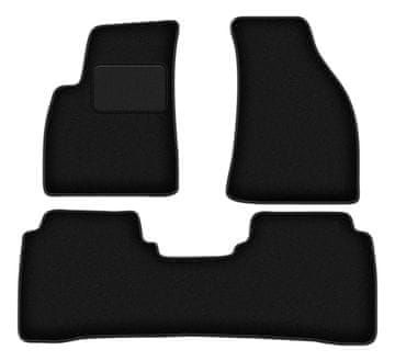 Črne velurne avtotepihe za: Hyundai SantaFe I SUV (2000-2006)