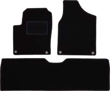 shumee Črne velur preproge za: Seat Alhambra I enoprostorec (1995-2010)