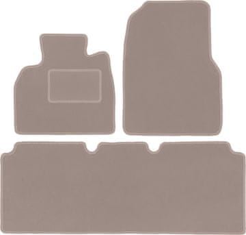 shumee Bež velur tepihi za Renault Espace IV MPV (2002-2014)