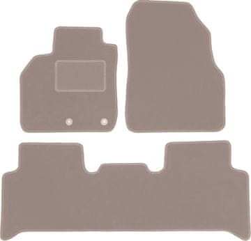shumee Bež velur preproge za: Renault Scenic II enoprostorec (2003-2009)