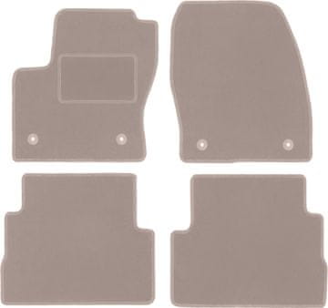 shumee Bež velur preproge za: Ford Kuga MK2 SUV (2012-2019)