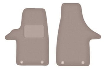 shumee Bež velur preproge za Volkswagen Transporter T6 kombi (2015-)