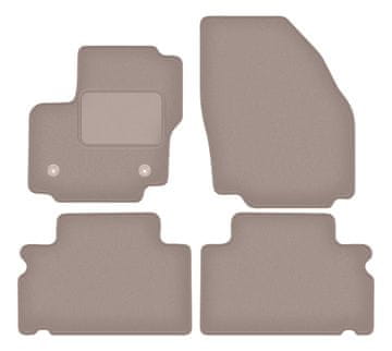 shumee Bež velur preproge za: Ford S-MAX MK1 enoprostorec (2012-2015)