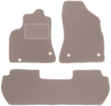 shumee Bež velur preproge za modele: Citroën Berlingo II Multispace (2008-2018)