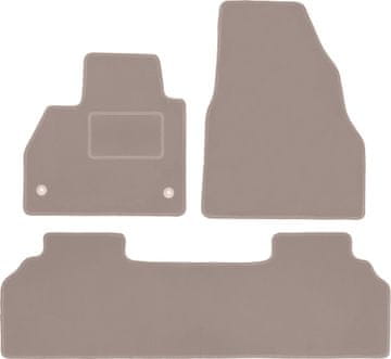 shumee Bež velur preproge za modele: Renault Kangoo II combi (2007-)
