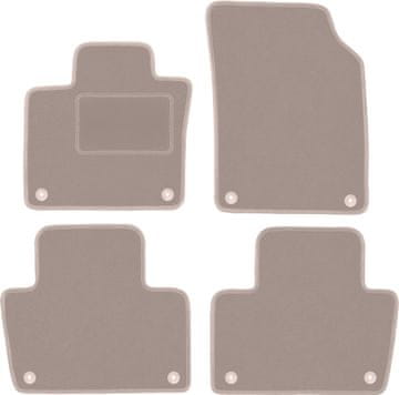 shumee Bež velur preproge za: Volvo XC90 II SUV (2015-)